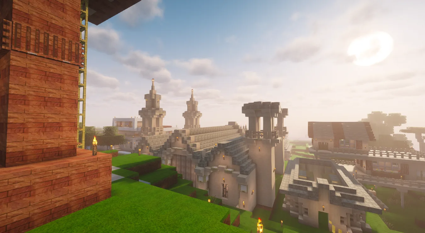 Вид сверху на подземную базу в ресурс-паке DzighLite.