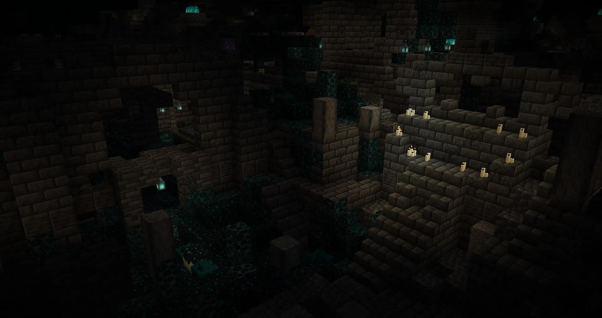 Пять видов больших залов, добавленных в структуру древнего города Minecraft.