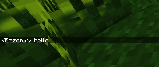 Анимация чата в Minecraft.