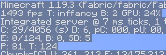 Демонстрация FPS в проекте Exordium при взгляде в небо без модов на оптимизацию.