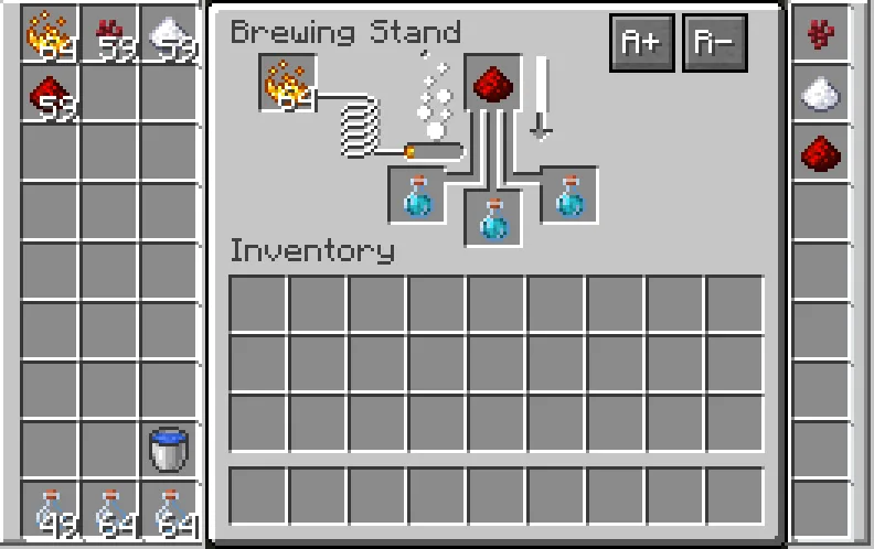 Интерфейс мода Brew Queue