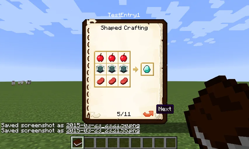 Shaped Crafting Recipe