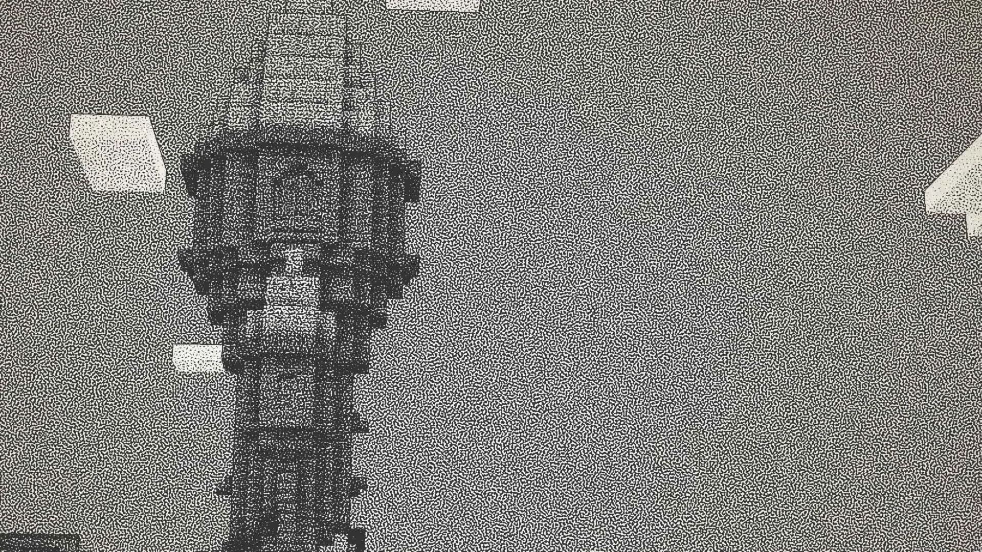 Башня в стиле Ink Shader.