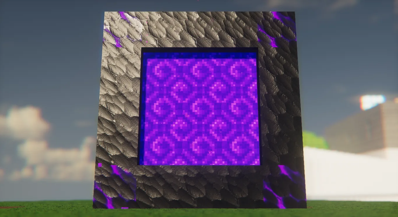 Ресурс-пак NRBR: реалистичный портал в Нижний мир.