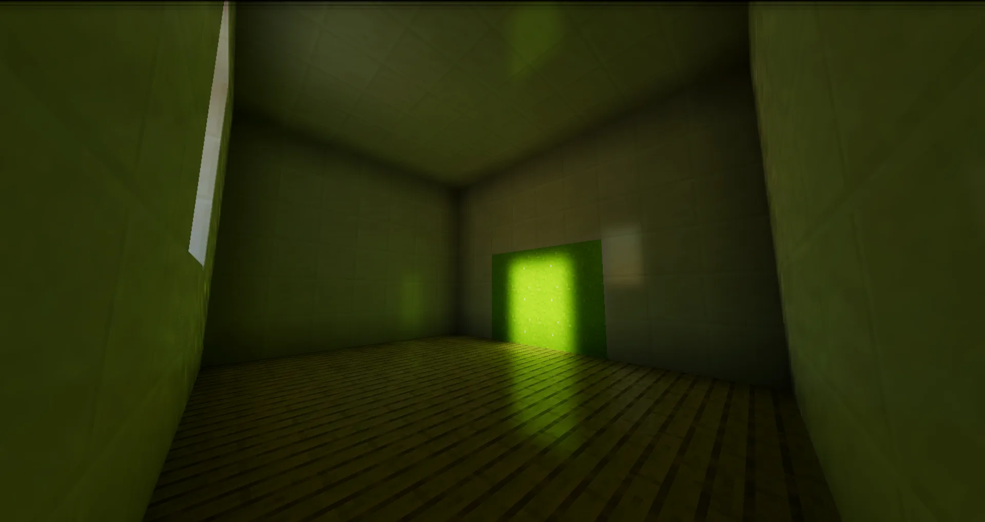 Глобальное освещение в Lyrae Shaders: перенос цвета от солнечного света.