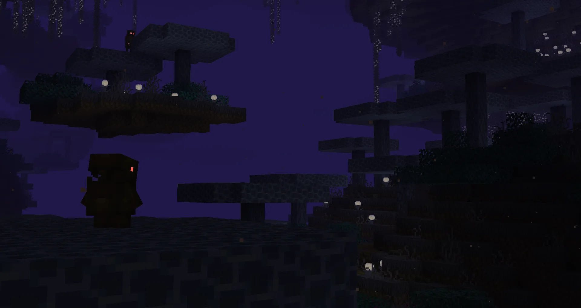 Грибное болото индиго в измерении The Undergarden.