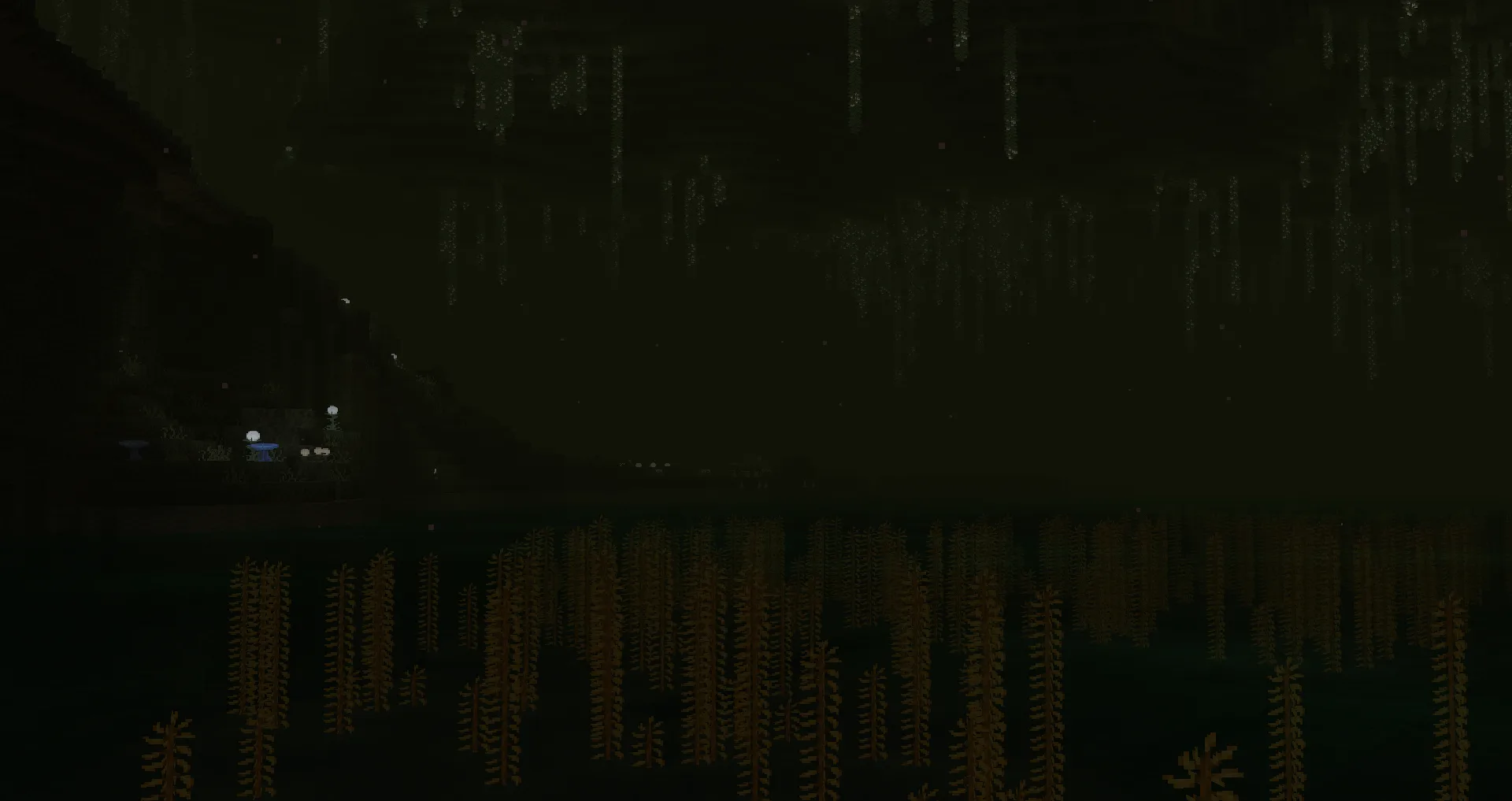 Вид на древний океан в биоме The Undergarden.