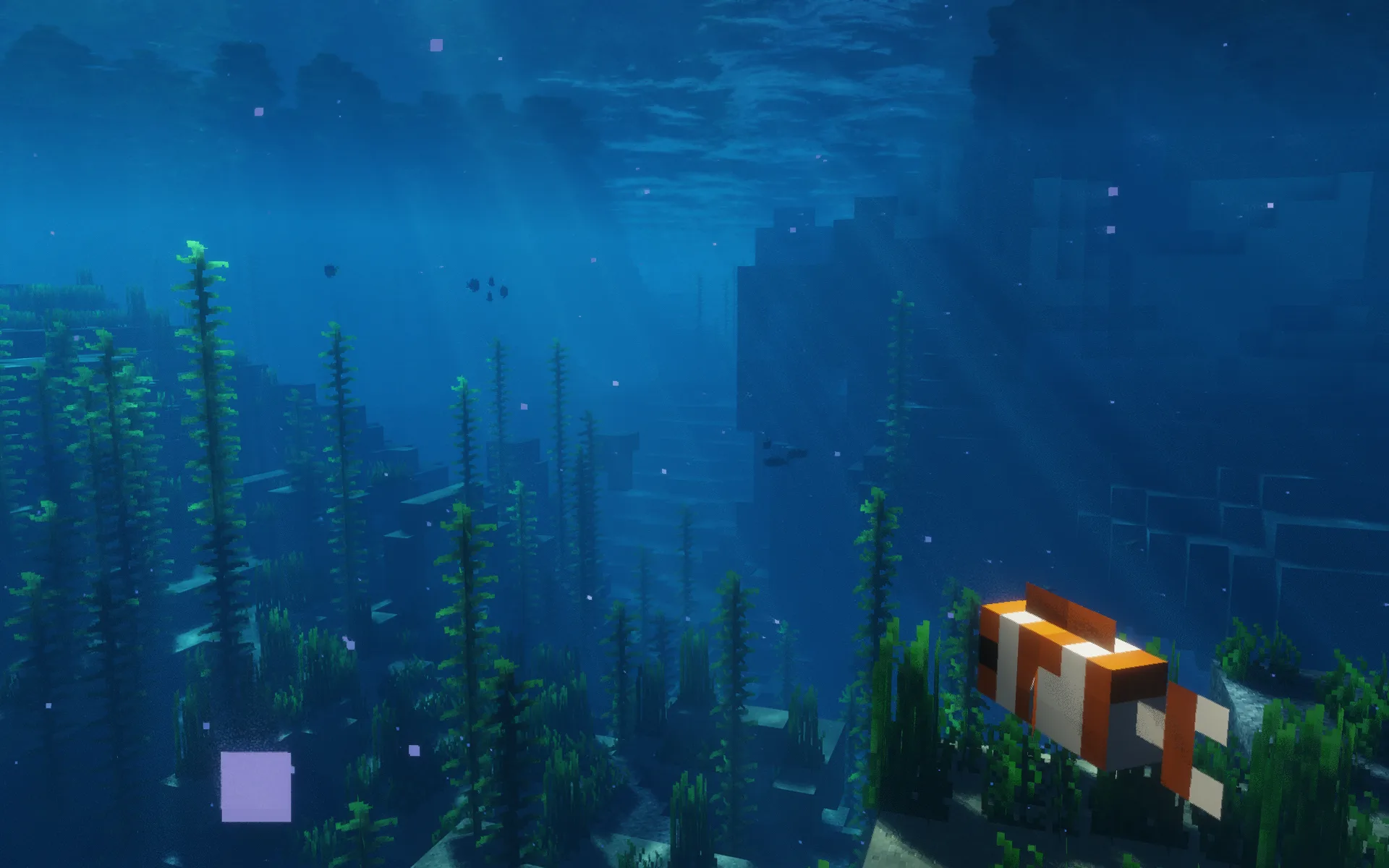 Shader Solas: Реалистичная вода под водой с лучами света, каустикой, поглощением и преломлением света.