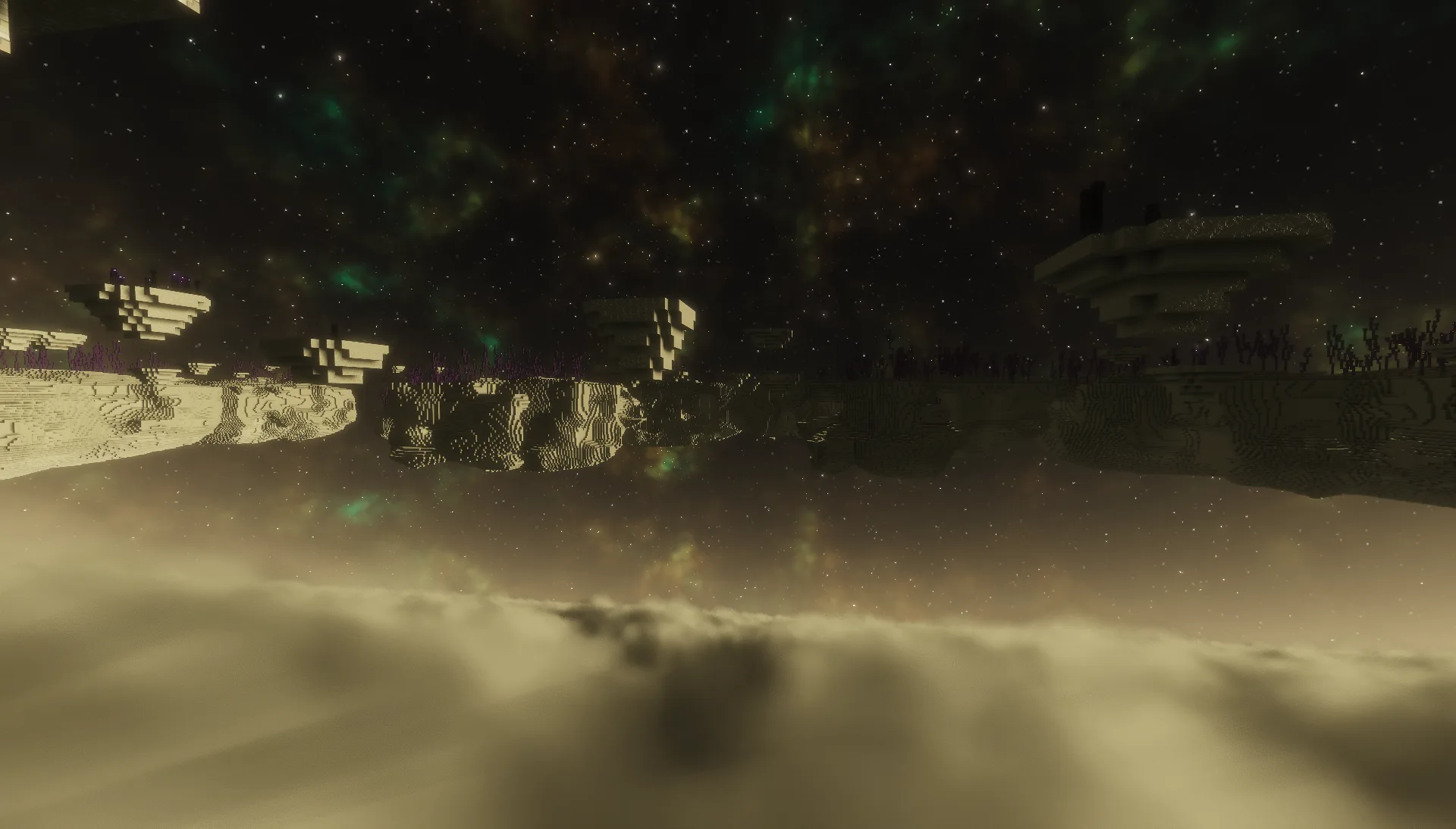 Космические острова в протопланетном диске с шейдером Solas.