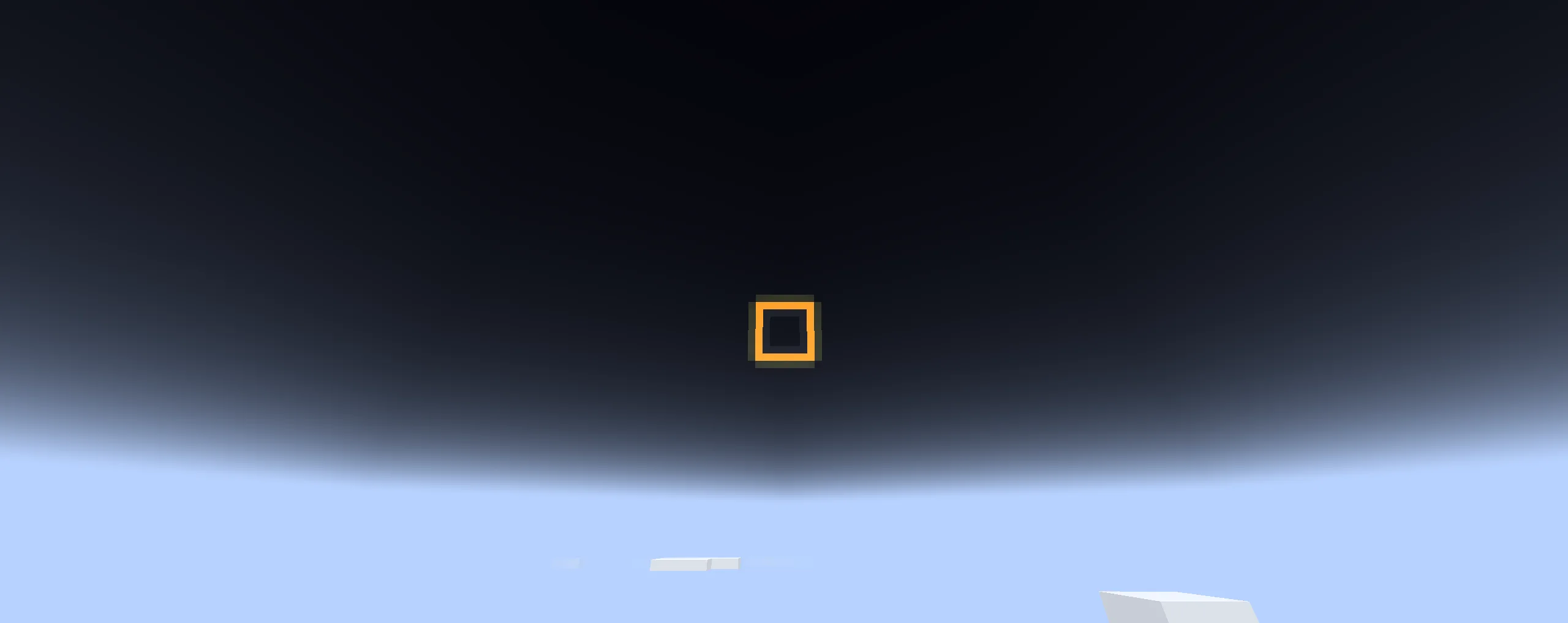 Скриншот из мода Solar Eclipses, демонстрирующий солнечное затмение в Minecraft.