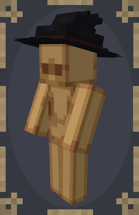 Персонаж в ведьминой шляпе из Simple Witch Hat's