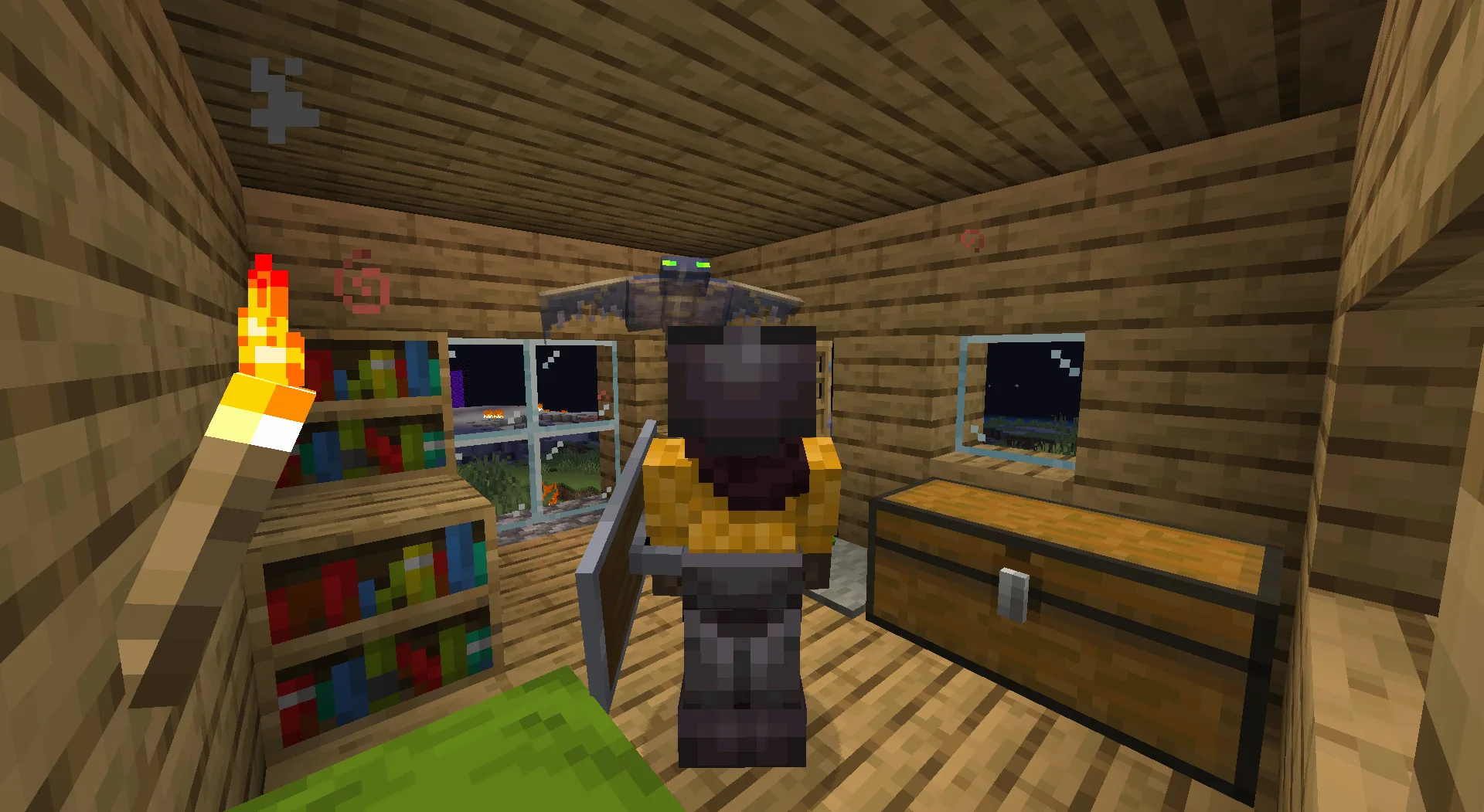Фантомы в Minecraft: полупрозрачные летающие мобы, которые боятся света.