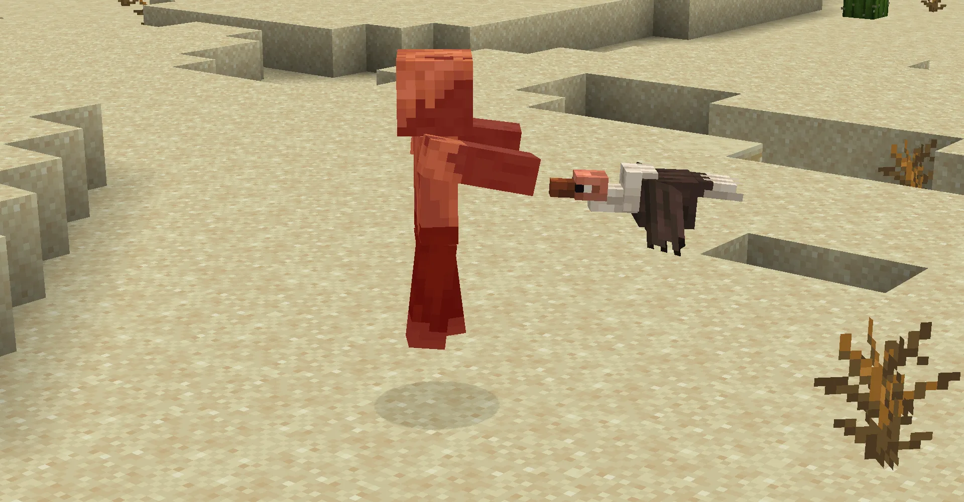 Гриф из мода Naturalist атакует хаска.