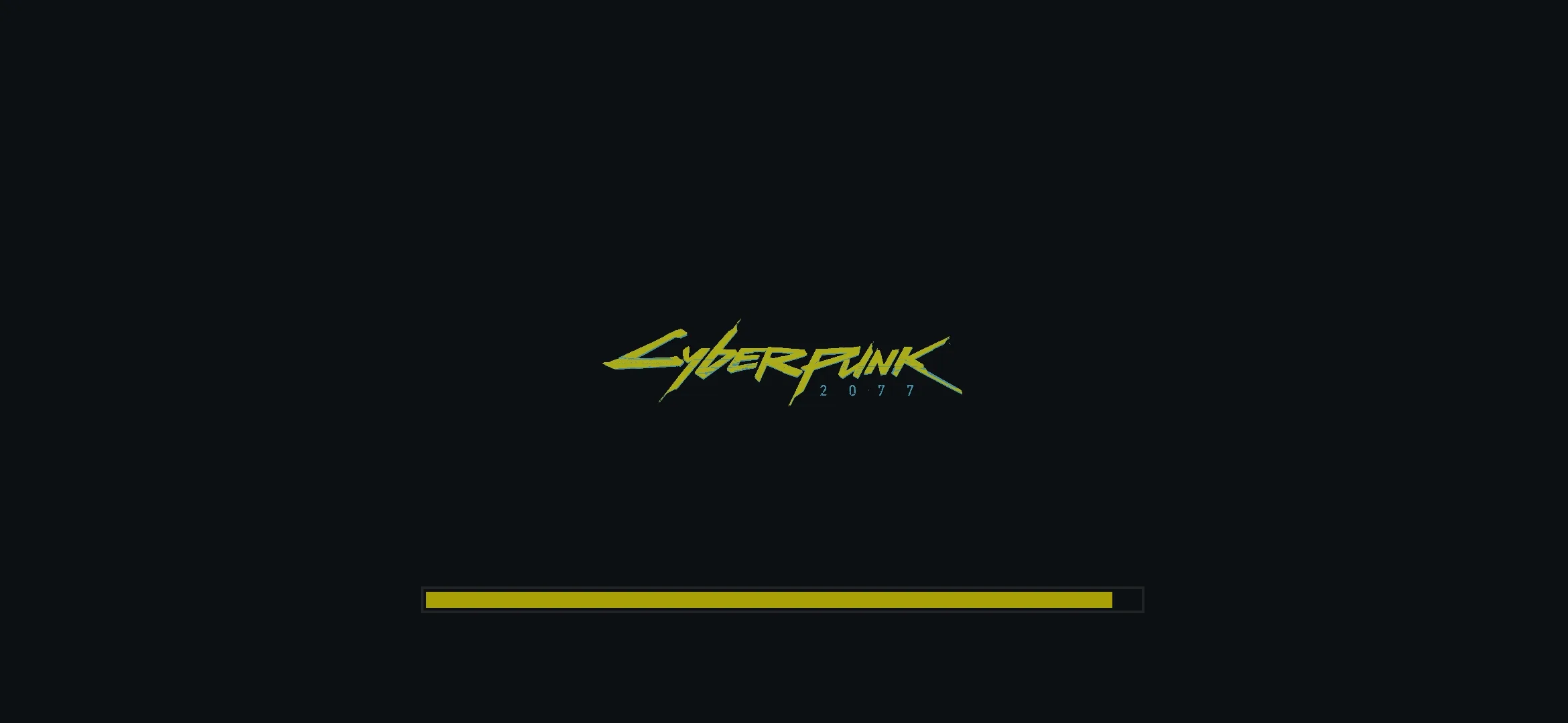 Экран загрузки в стиле киберпанк из ресурспака.