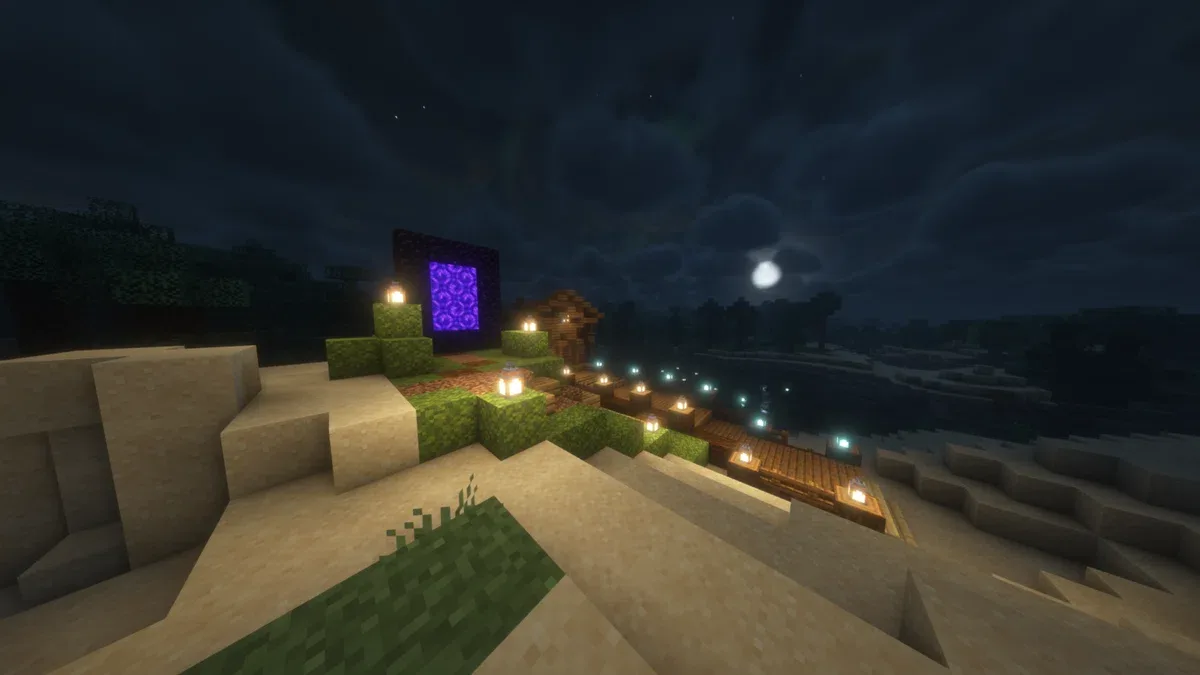 Zayko Shaders: ночное небо.