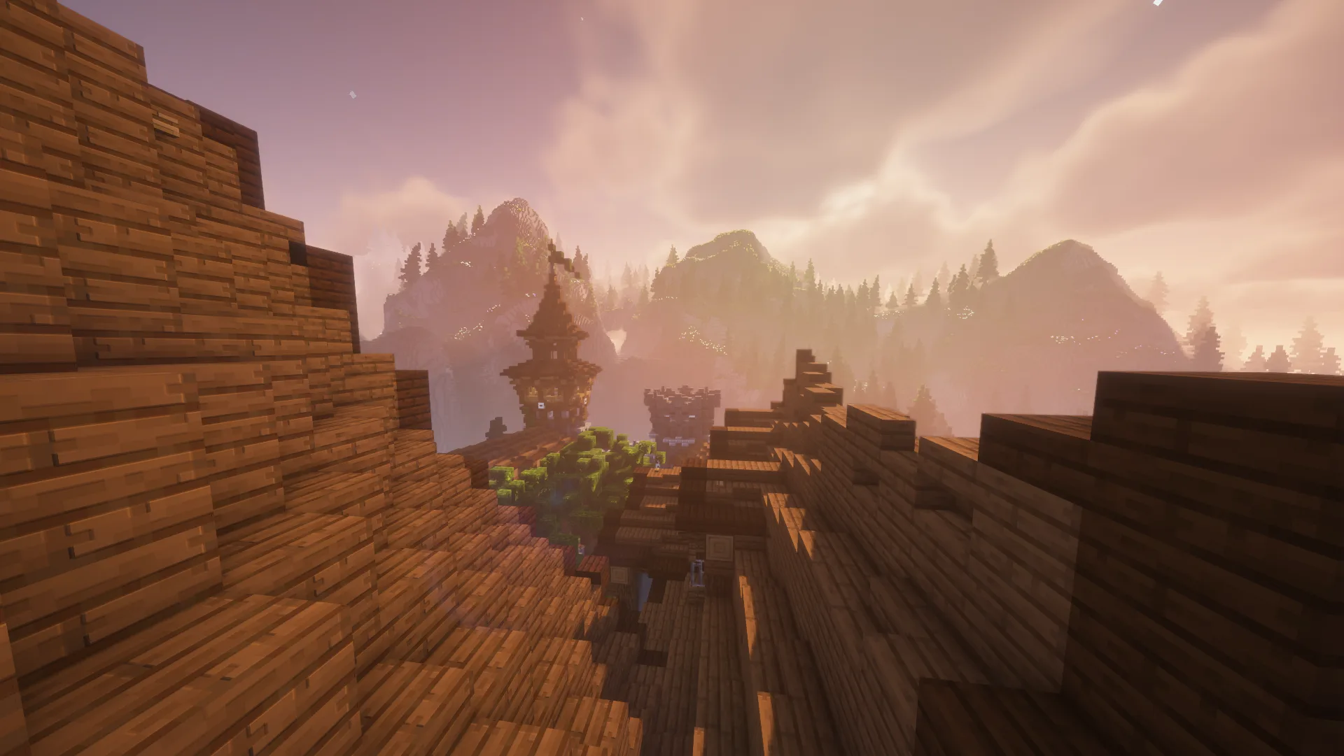 Крыша замка в шейдерах Zayko.