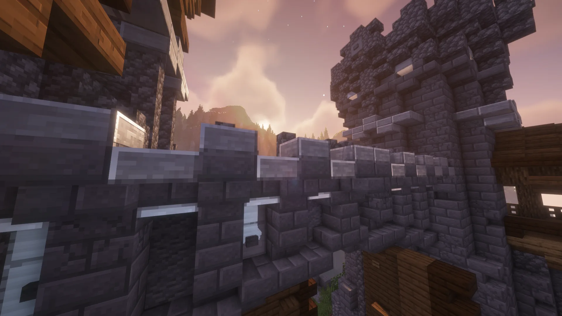 Стены замка с шейдерами Zayko.