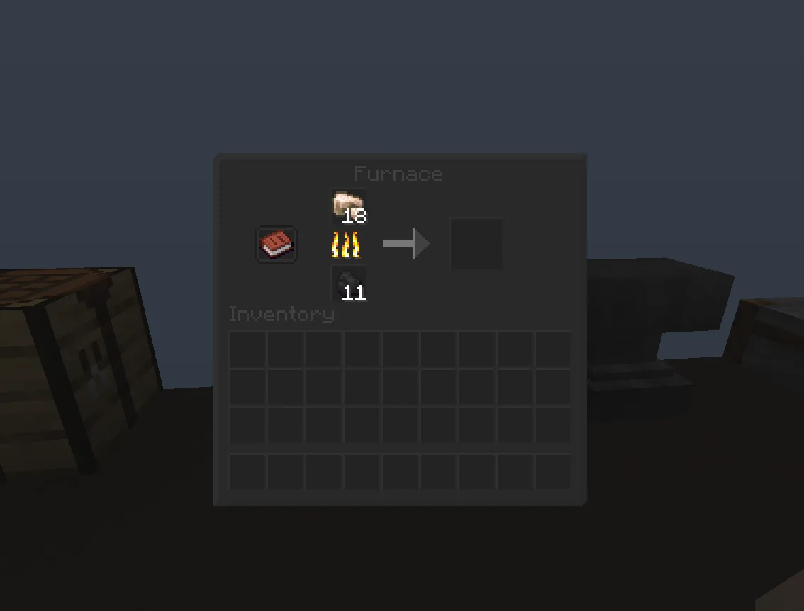 Интерфейс печи в стиле Basic Dark GUI.