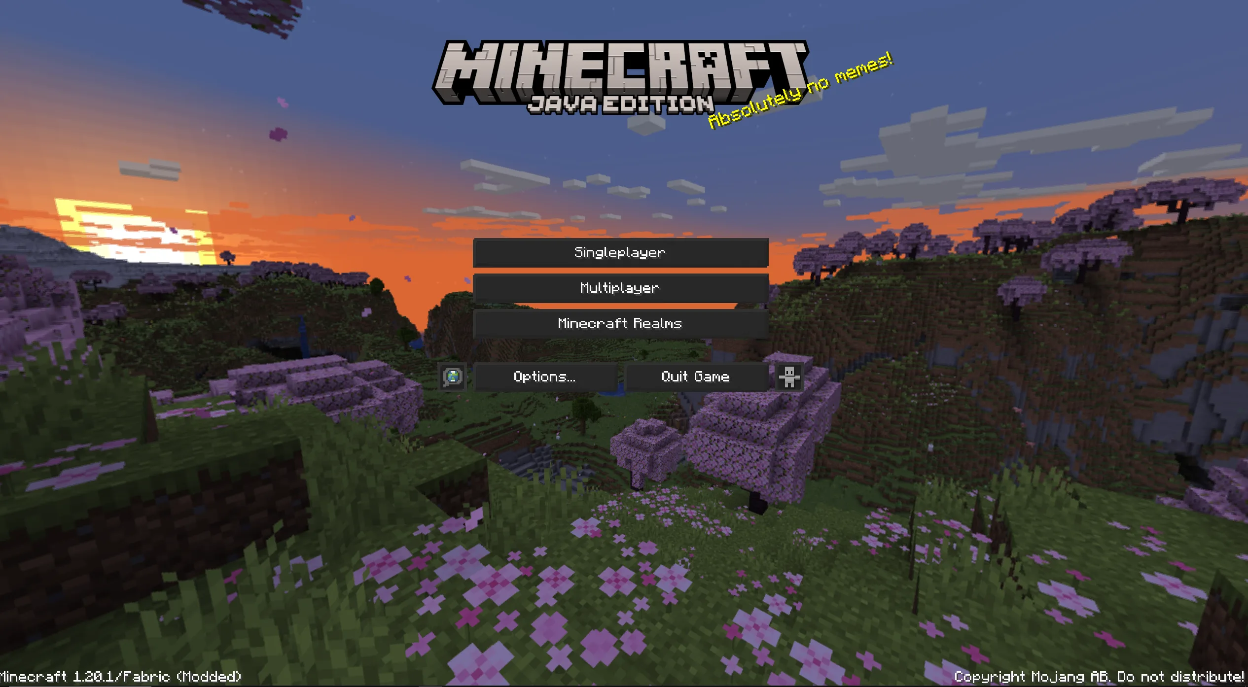 Главное меню ресурс-пака Basic Dark GUI.