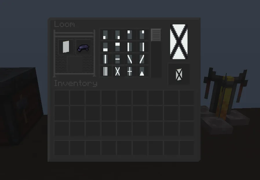 Темный интерфейс ткацкого станка из ресурс-пака Basic Dark GUI.