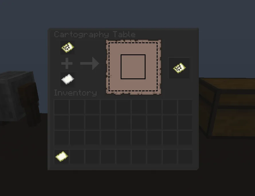 Интерфейс картографического стола в темной стилистике ресурспака Basic Dark GUI.