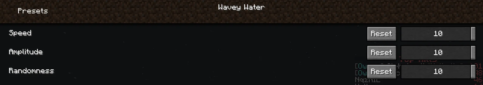 Настройки опций с пакетом ресурсов respackopts.