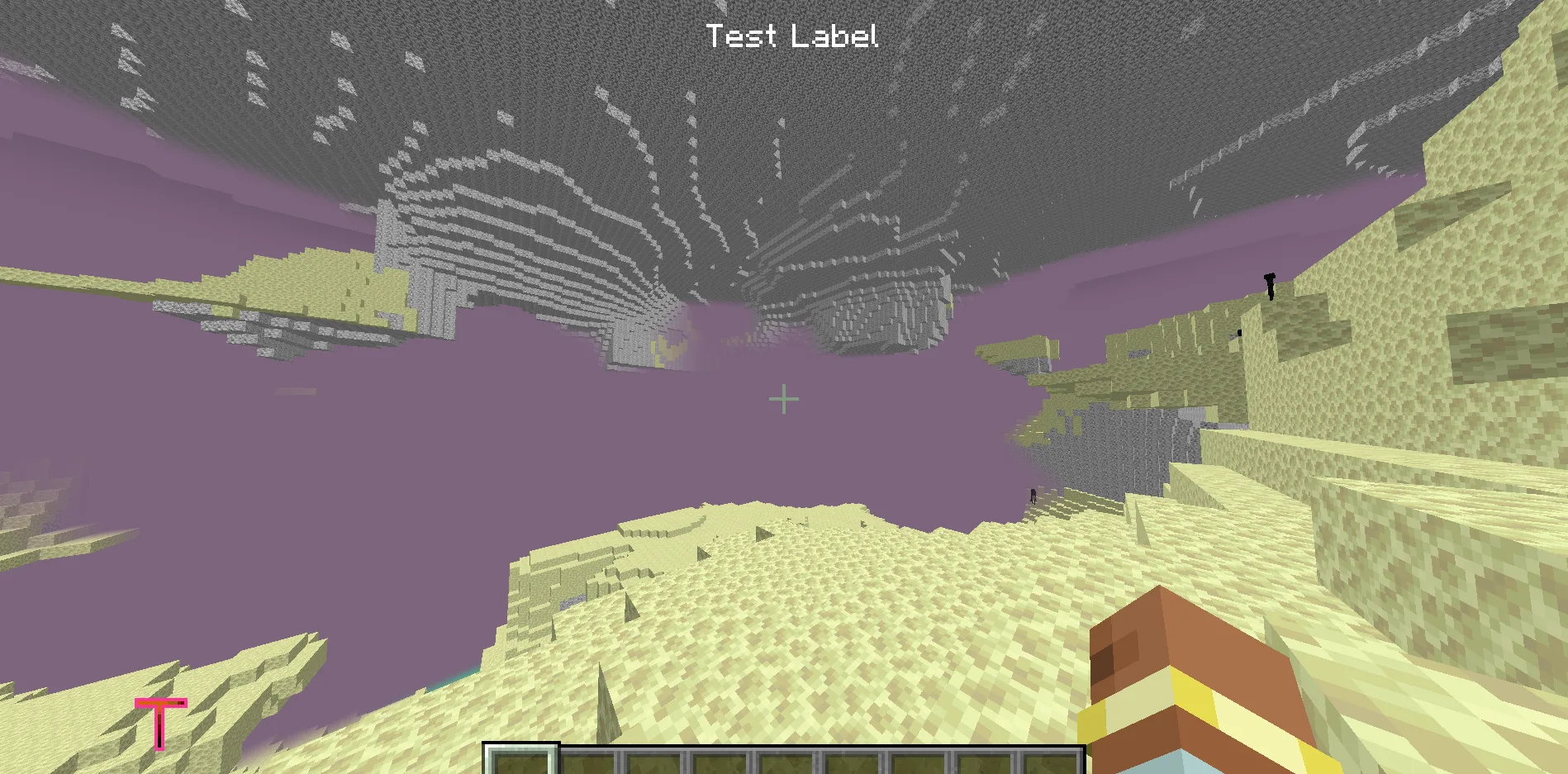 Измерение Test Dimension в моде MCreator Test Mod