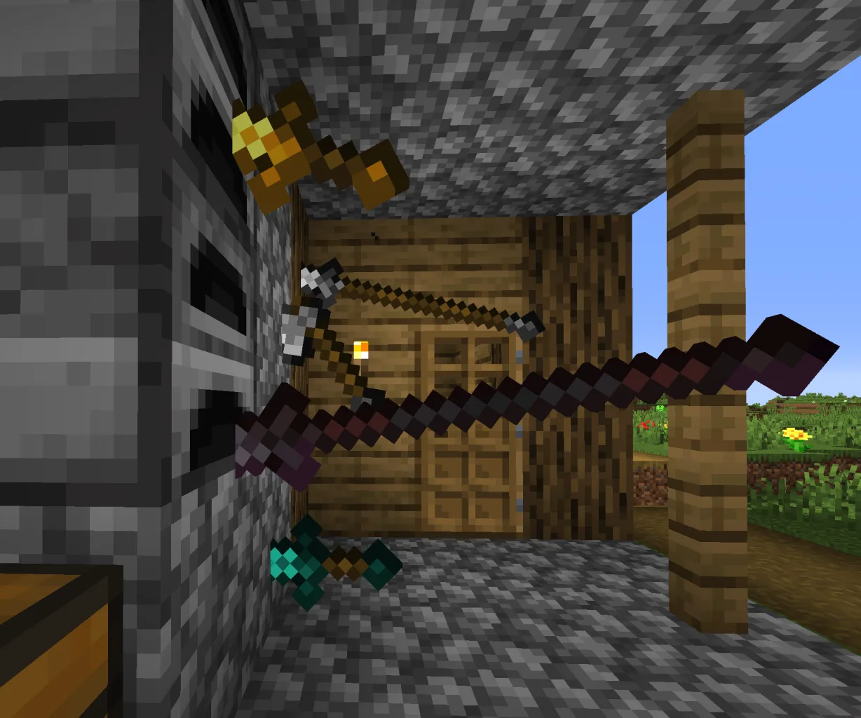 Метательное оружие из мода BladeCasting