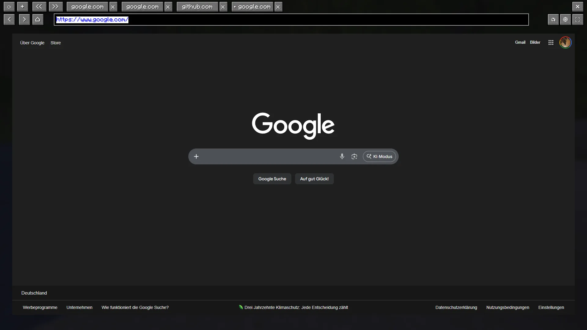 Окно веб-браузера в моде BrowserMCEF