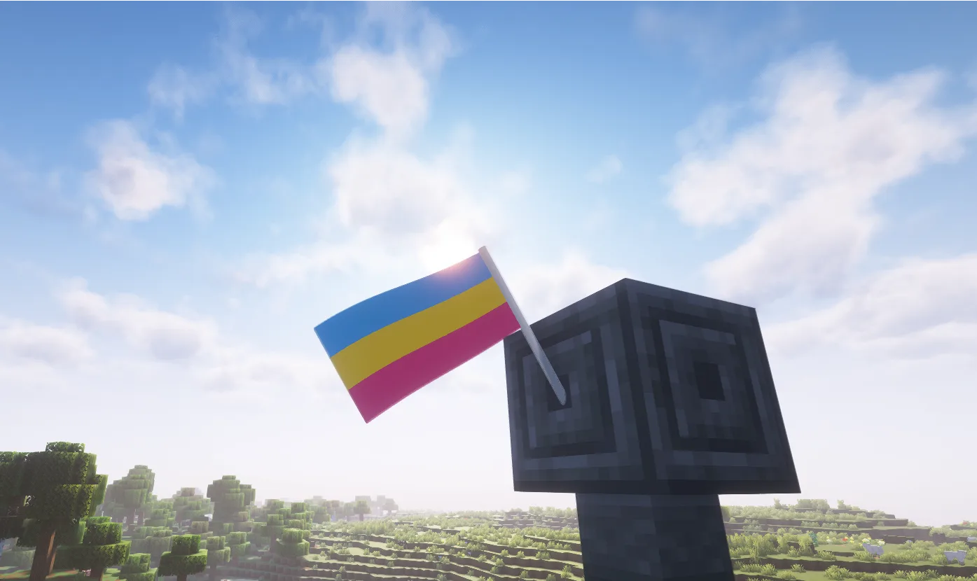 Флаг из мода Pride! в солнечный день