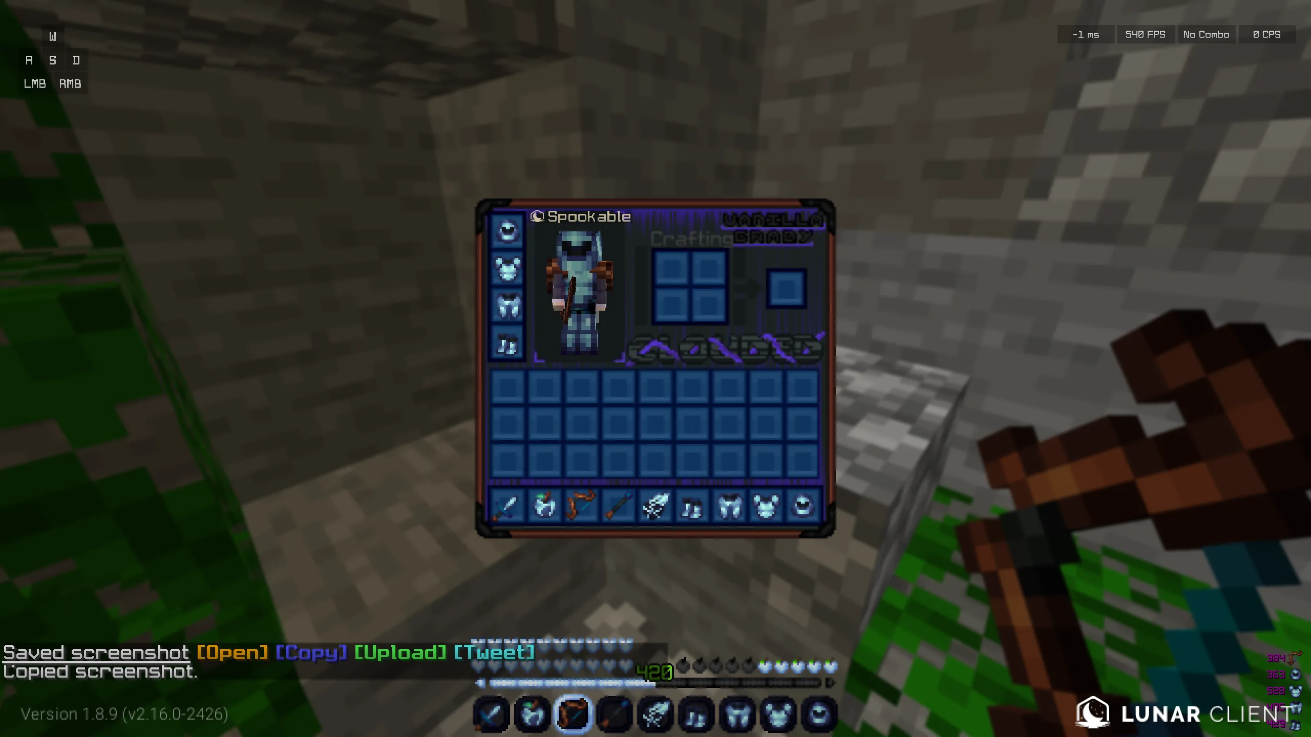 Инвентарь в ресурс паке Clouded V4