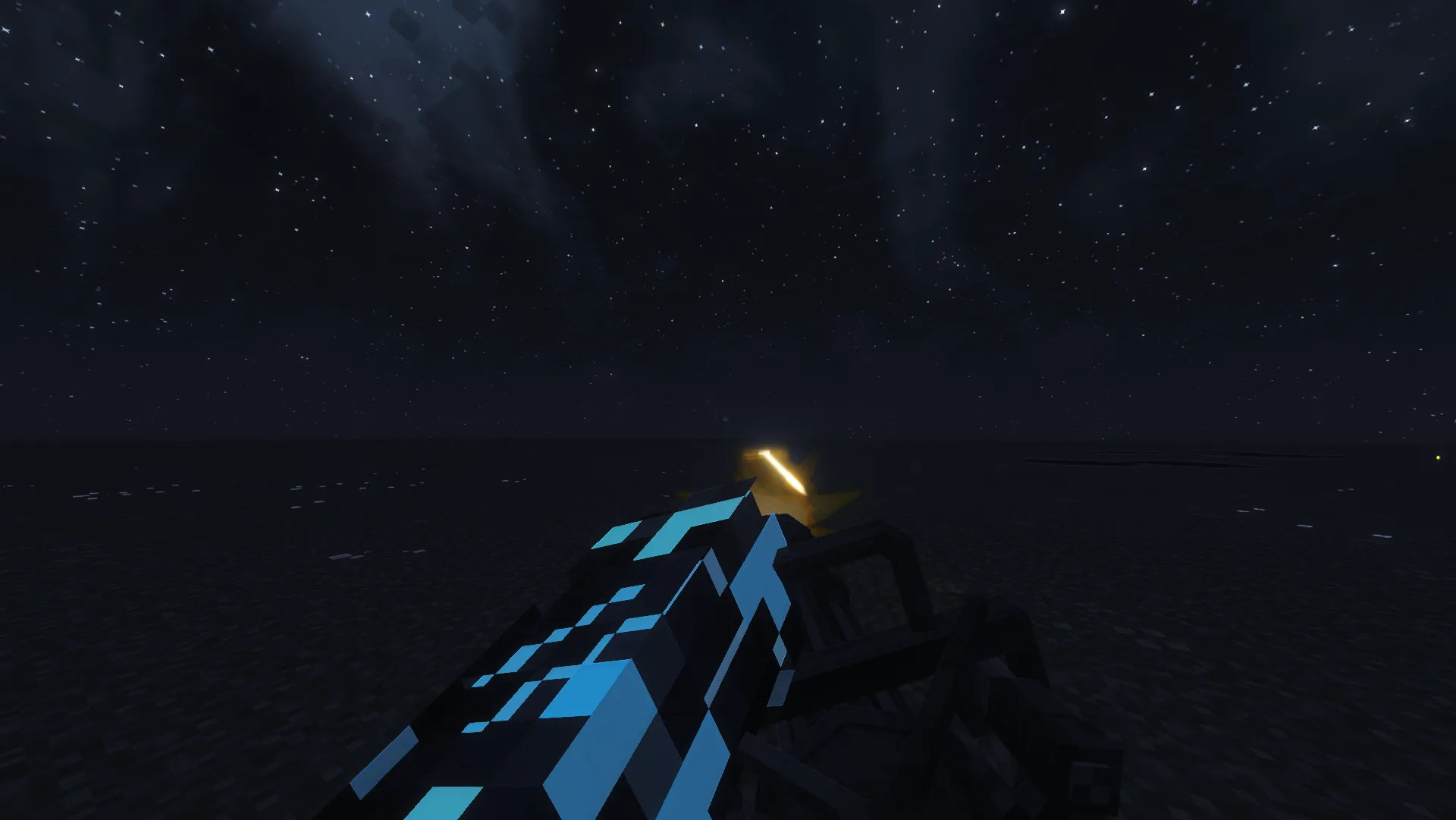 Выстрел пули из минигана в моде Vic's Point Blank Bullet Addon