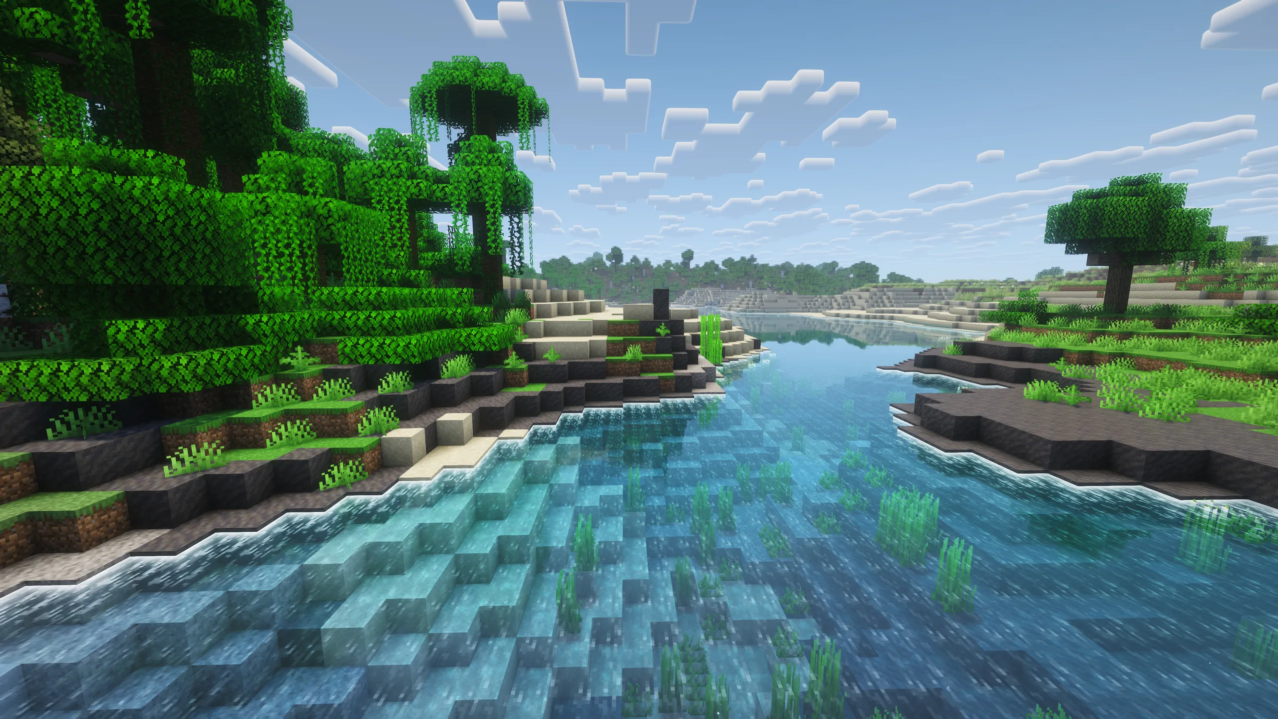 Мод Bloom: тропическая река в Minecraft.