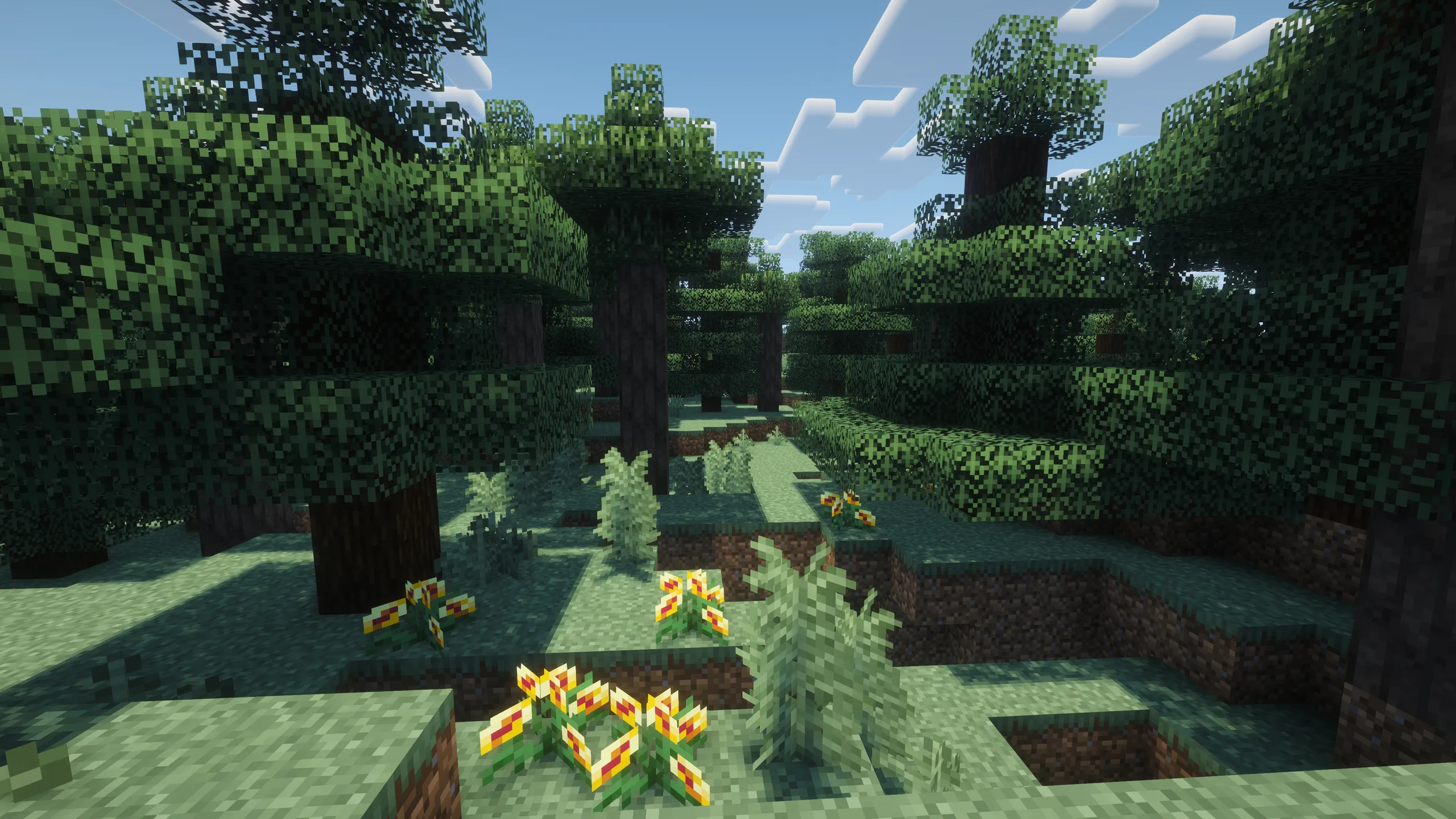 Мод Bloom: переработанные сосны в биоме тайги.