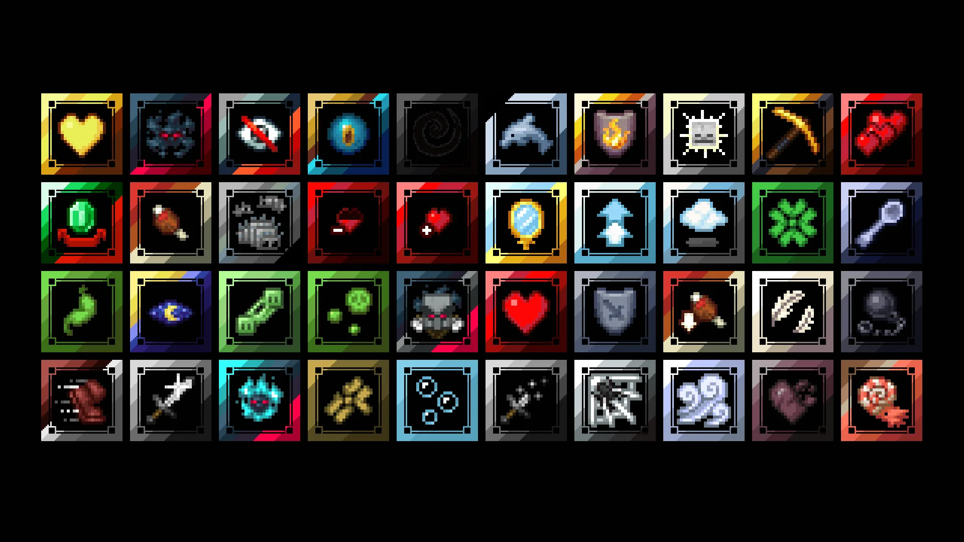 Набор обновленных иконок эффектов Minecraft, включая новую иконку «Дыхание Наутилуса».