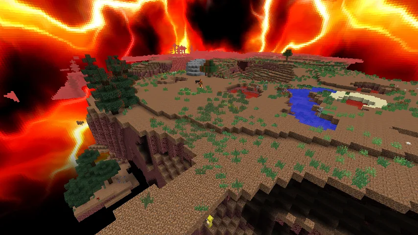 Скриншот измерения из мода RFTools.