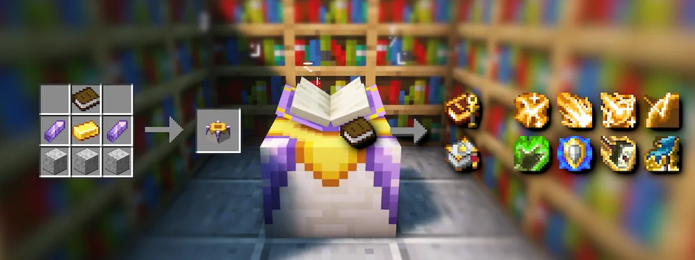 Книги заклинаний из мода Paladins & Priests для Minecraft.