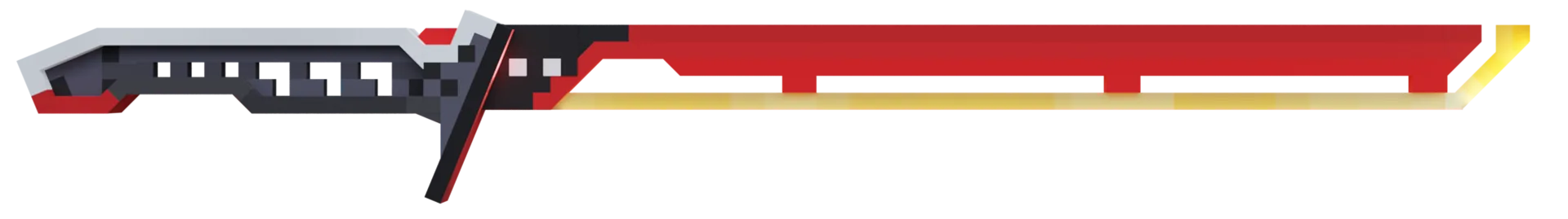 Рендер 3D-модели термической катаны из набора Cyberpack.