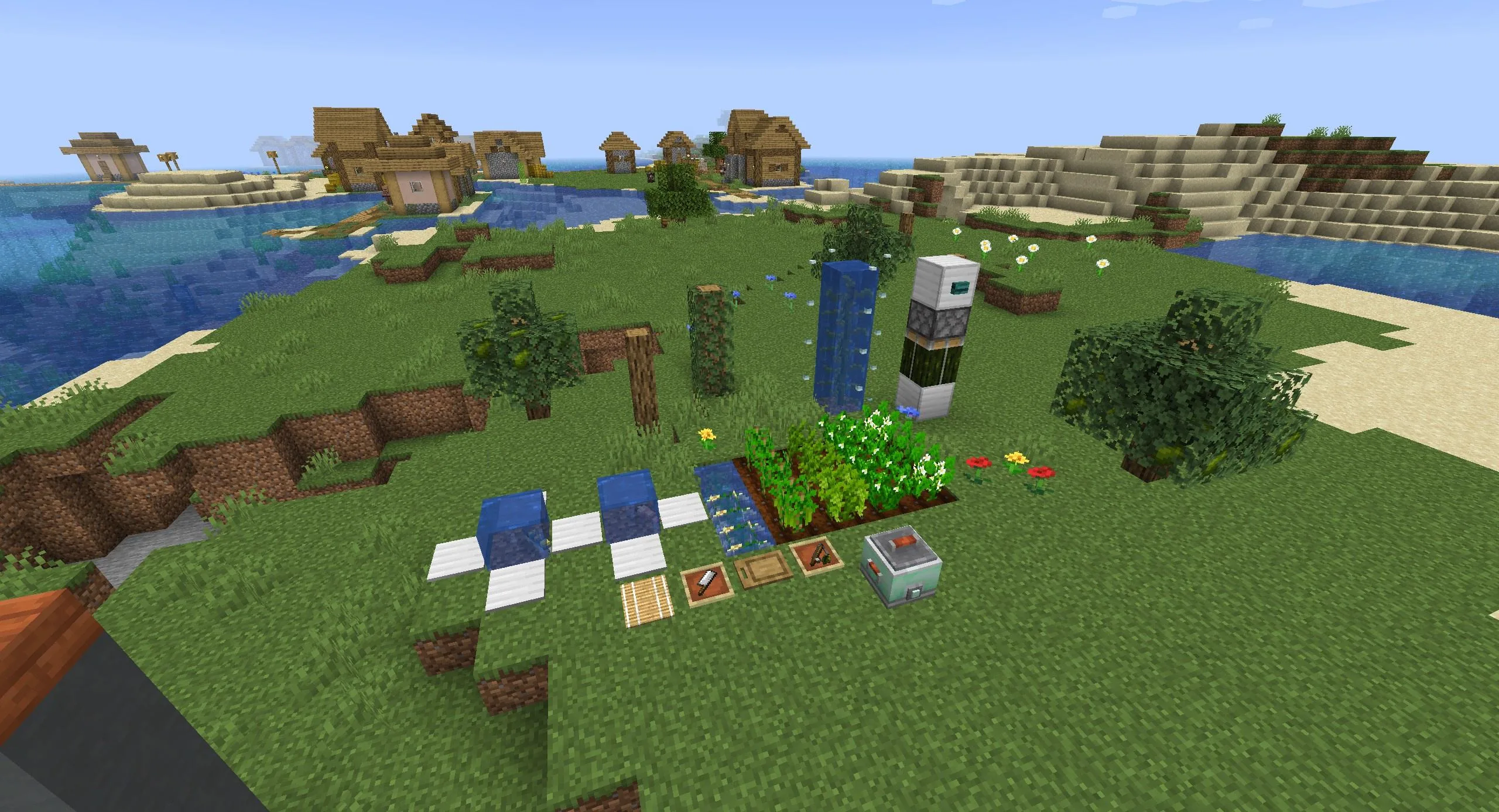 Блоки в проекте Sushi Go Crafting.