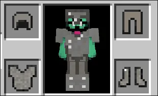 Набор каменной брони из мода для Minecraft.