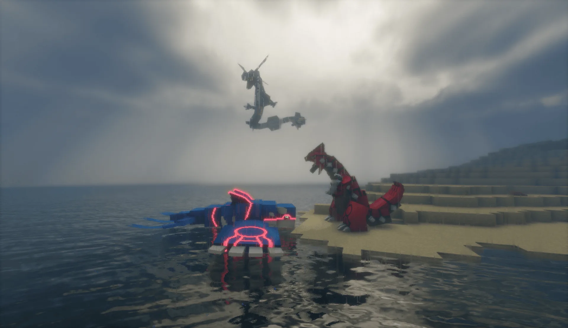 Покемоны из поколения 3: Энтей, Райку и Суикун.