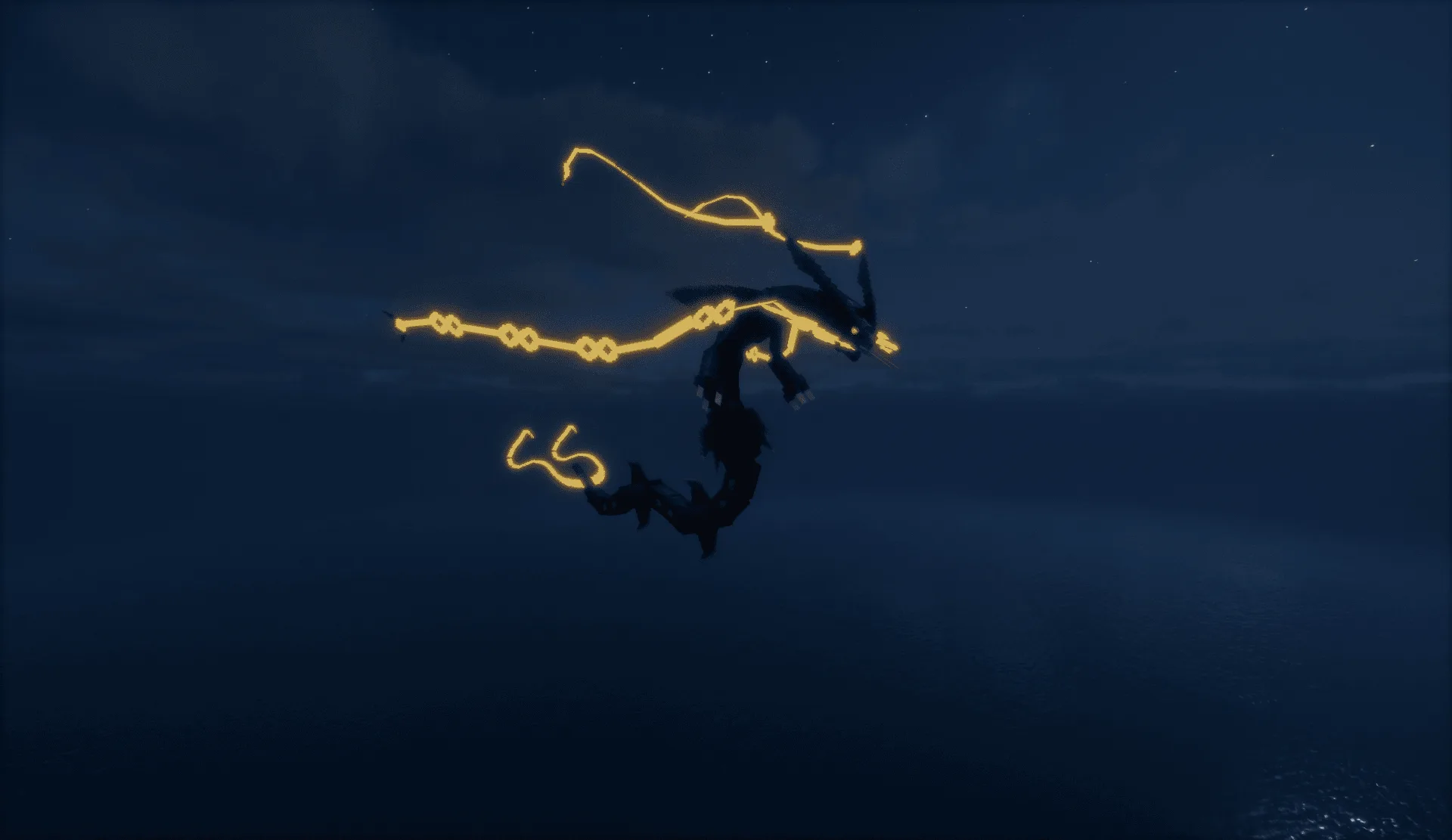 Mega Rayquaza из мода Cobblemon.