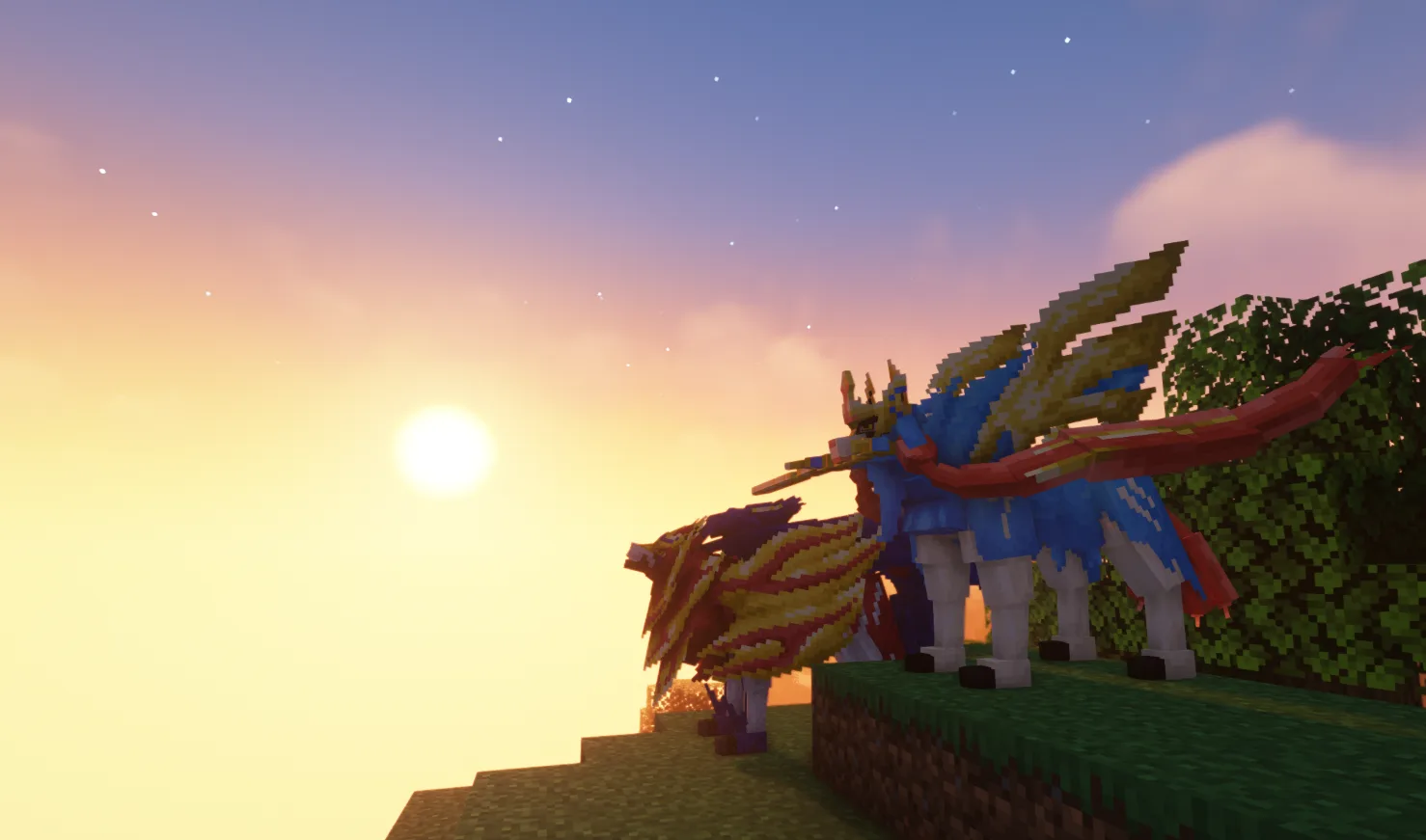 Pokemans Pack [Cobblemon] с Зацианом и Замазентой.