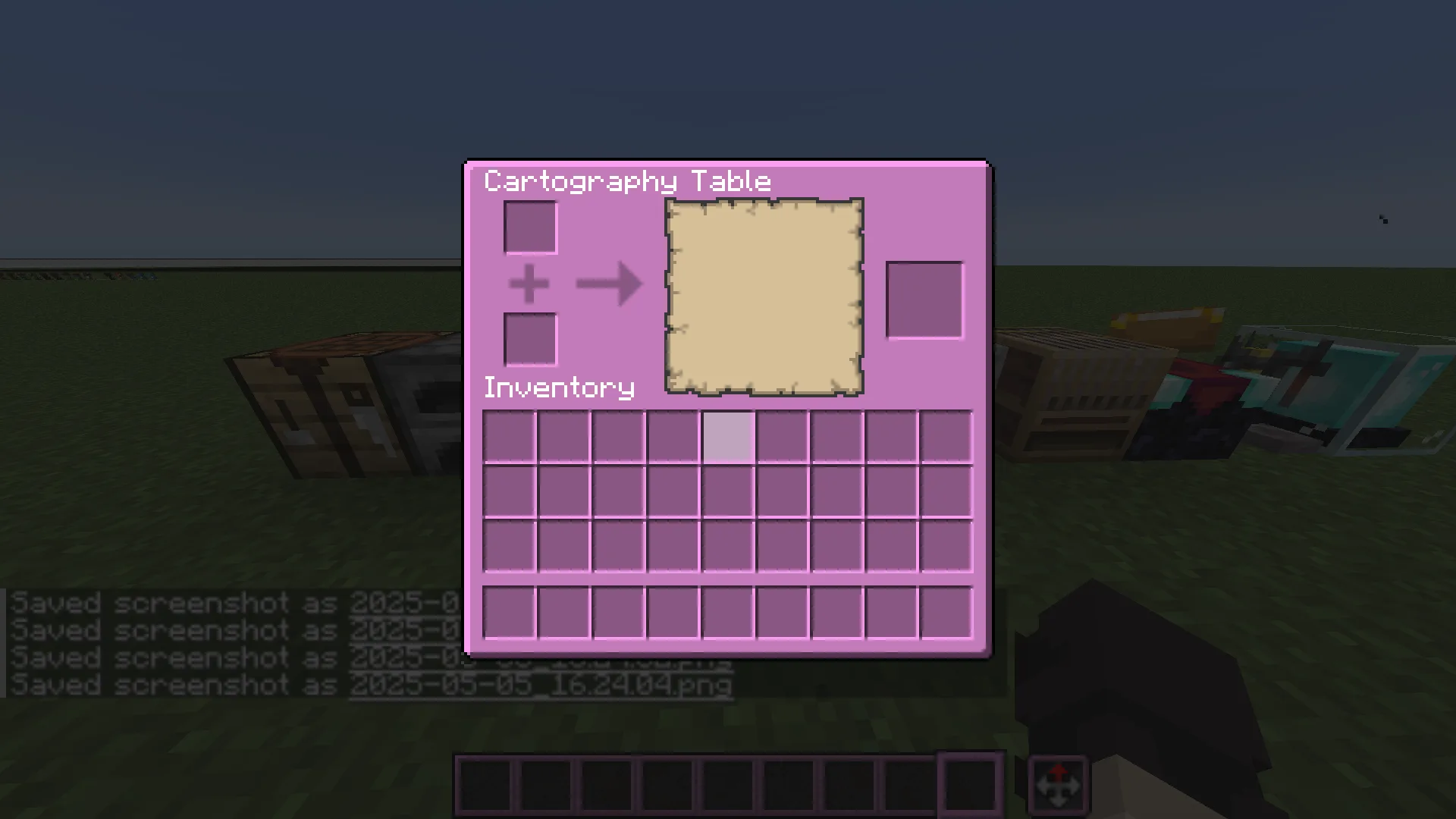 Картографический стол в розовом оформлении