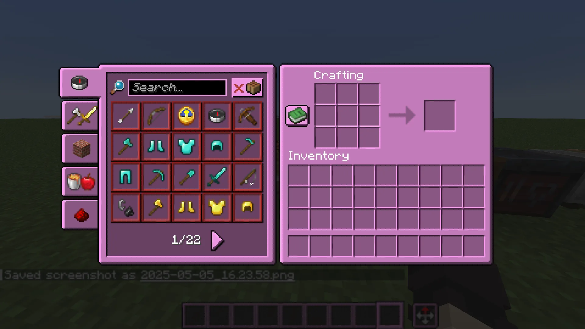 Верстак и книга рецептов в розовой теме