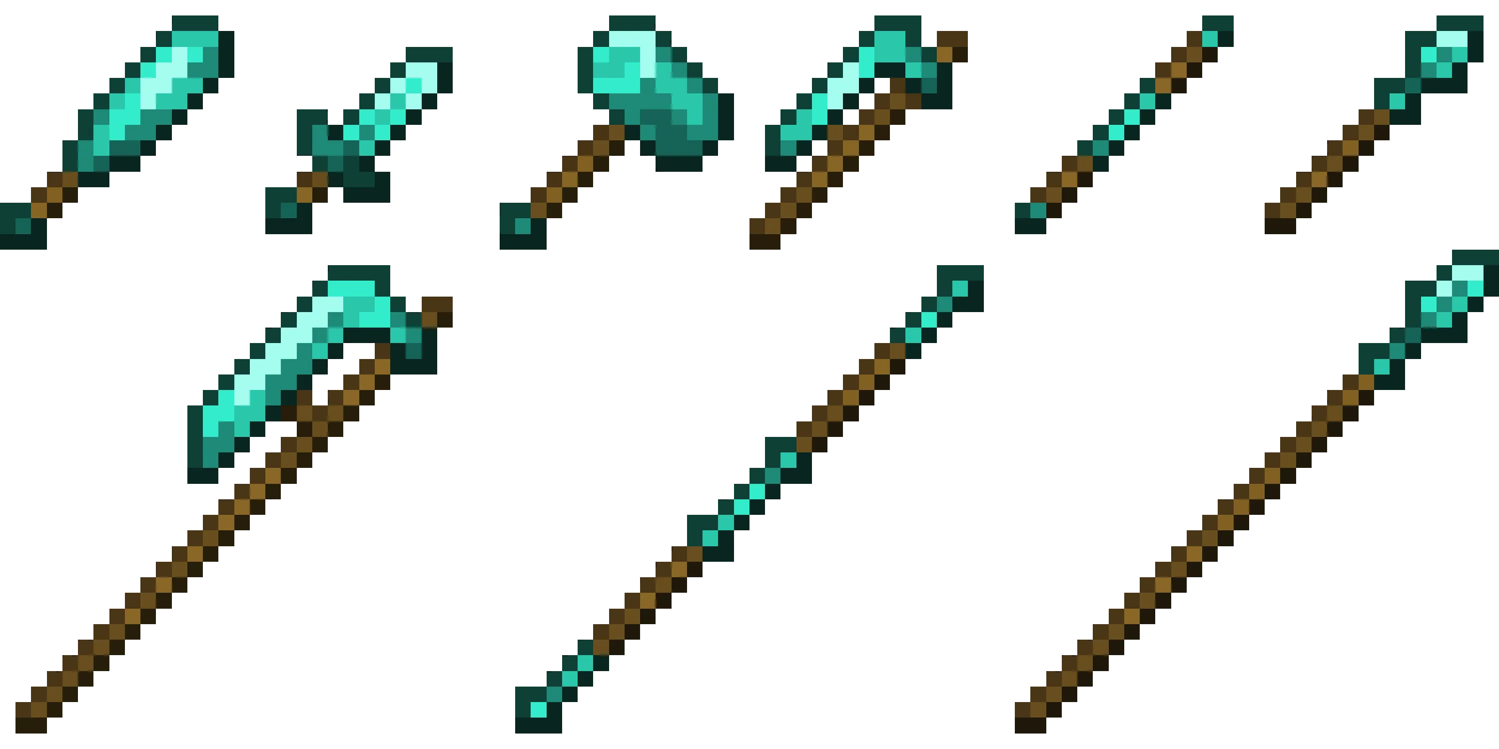 Алмазный набор оружия из ресурс пака Basic Weapons Retexture