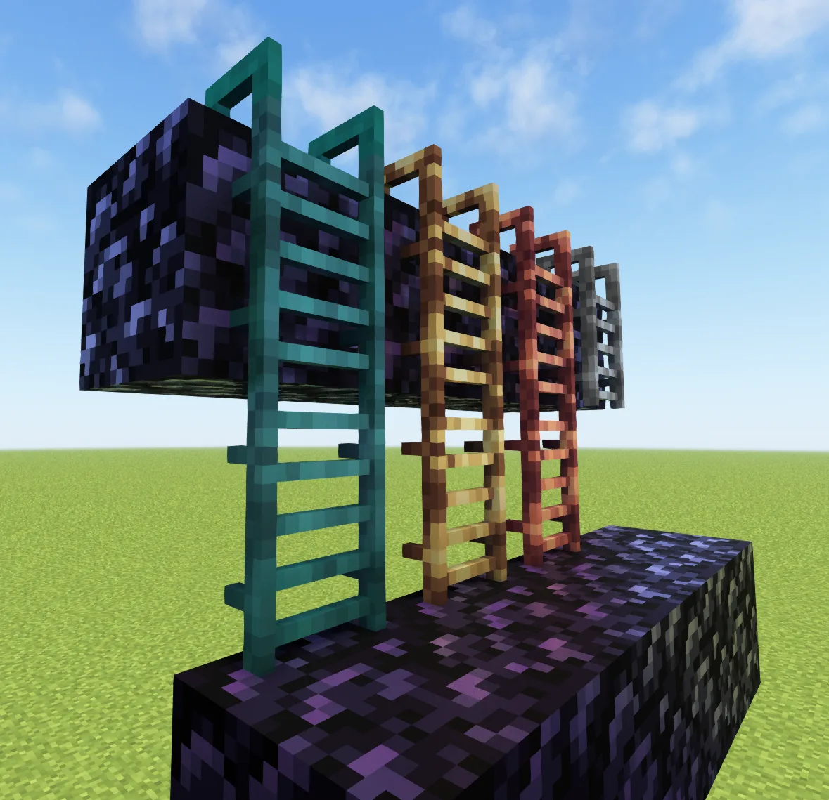 3D-модель лестницы Void Steel в стиле ресурс-пака