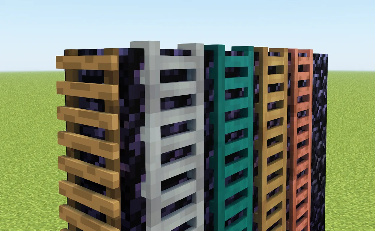 Сравнение 3D-лестниц из модов Create и Create Utilities