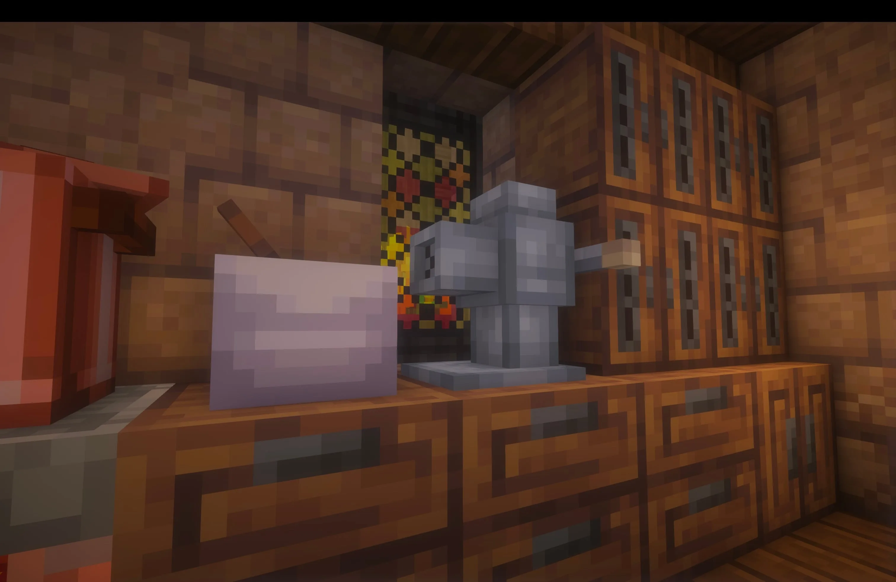 Блок измельчителя Mincer из мода [Let's Do] Farm & Charm для переработки мяса и очистки древесины.