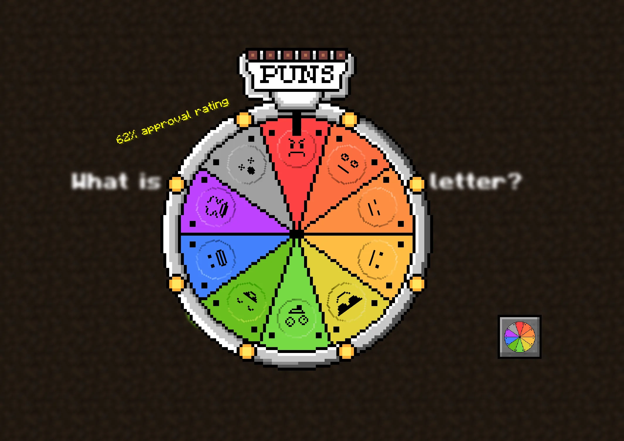 Игровое колесо фортуны в моде Puns